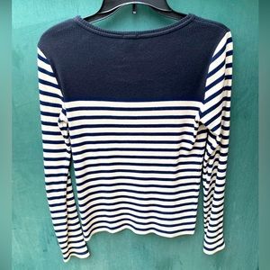 Jcrew F4399 Black & White Sweater